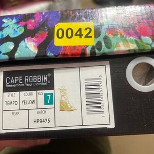 Cape Robbin Yellow Tempo Heels